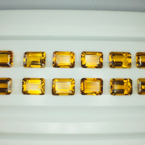 พลอยมรกตสีเหลืองมะนาวธรรมชาติตัดขนาด8*6มม. พร้อมความแวววาวที่ยอดเยี่ยมหินตัดที่สมบูรณ์แบบเหมาะสำหรับการทำเครื่องประดับในราคาที่ถูก - Product Image 4