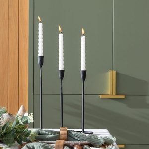 Candelabros de Metal Negro Hechos a Mano de Primera Calidad de la India, Decoración para Bodas, Navidad y Hogar, para Exportación al por Mayor - Product Image 4