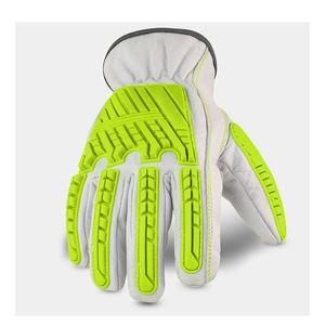 Gants de mécanicien Hi Vis TPR Impact Gants de sécurité industrielle de qualité supérieure avec doublure intérieure en coton et protection des doigts pour champ pétrolifère - Product Image 5