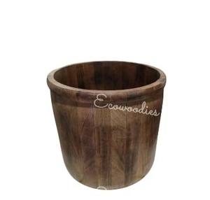 Round Newborn Posing Bamboo Wooden Bucket for Photoshoot Baby <b>Shower</b> Gift Photography Prop High Quality - Product Image 2