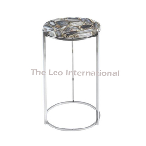Mesa de metal de lujo dorado, muebles con Accent - Product Image 3