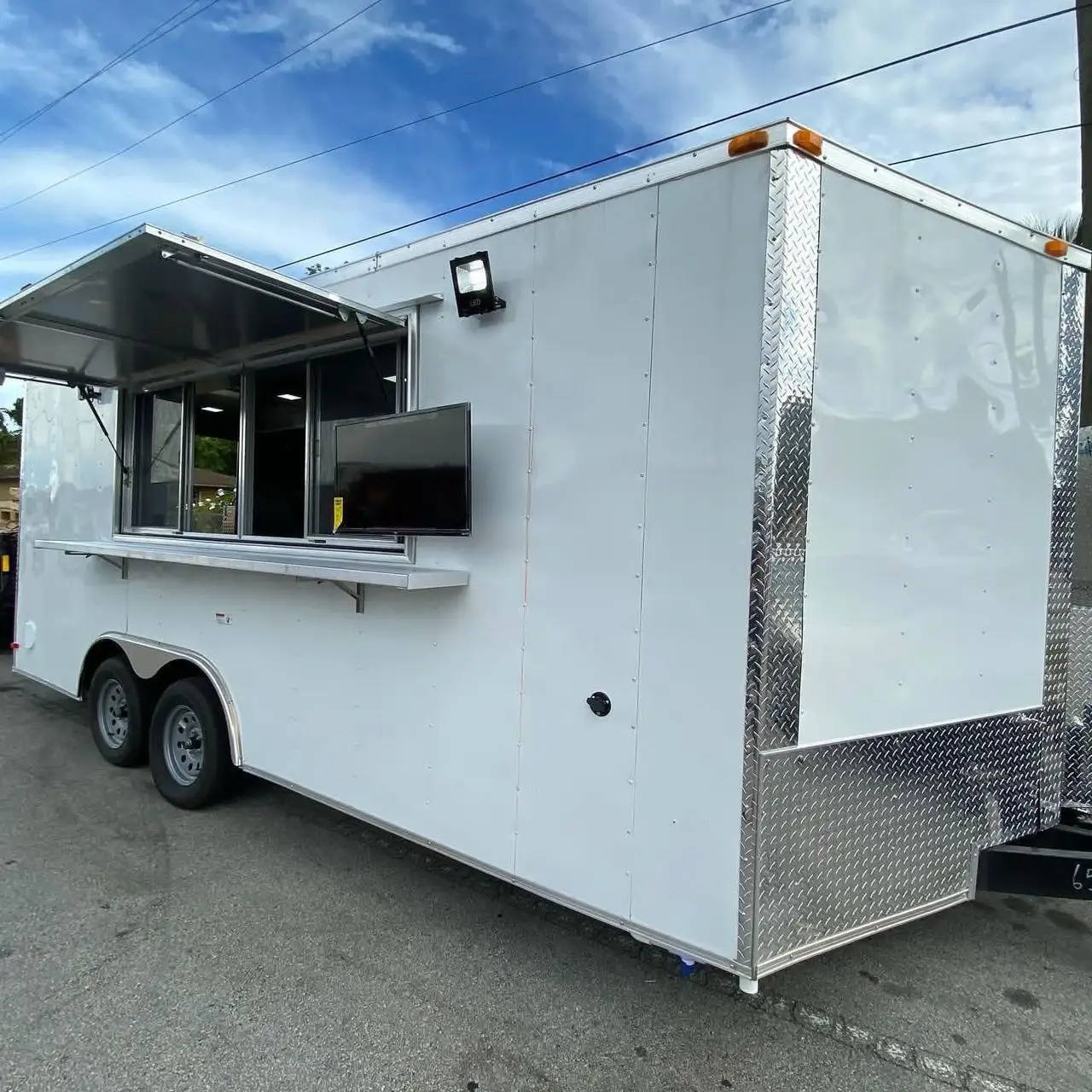 Tùy chỉnh nhỏ tiêu chuẩn nhượng Bộ thức ăn nhanh xe tải di động thực phẩm Trailer để bán với giá cả phải chăng gần tôi thực phẩm giỏ hàng Trailer