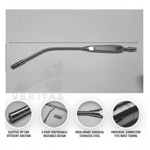OEM Customized ENT Suction Tube Stainless Steel Surgical Instruments Reusable A-1 VERITAS Sialkot | needle holder - Product Image 1