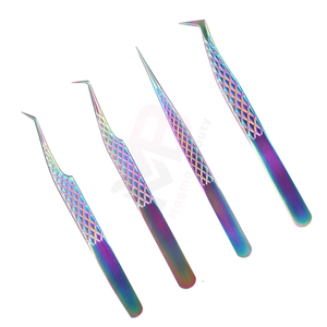 Juego de 6 Pinzas de Acero Inoxidable de Punta Fina Antiestáticas para Extensión de Pestañas con Opción de Logotipo Personalizado, Venta al por Mayor - Product Image 4