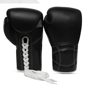 Gants de boxe en cuir véritable avec sangle de poignet réglable et crochet, personnalisés OEM, unisexe, pour entraînement de boxe et de kick-boxing, les plus vendus - Product Image 1