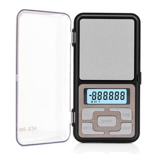 Báscula Digital de Bolsillo con Pantalla LCD y Funcionamiento a Pilas, 300g x 0.01g, para Joyería, con Retroiluminación y Caja con Logotipo Personalizado - Product Image 1