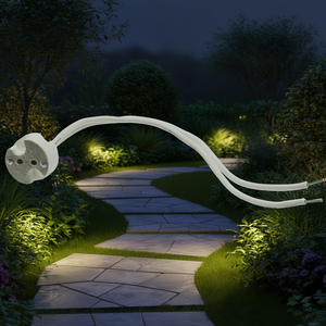 Universal G4/GX5.3/GY6.35 Lampenfassung <b>Outdoor</b> Lighting Supply with 11cm <b>Cable</b> Max 12V/50W - Product Image 3
