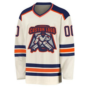 Jersey de Hockey sobre Hielo Personalizado al por Mayor, Impresión por Transferencia de Calor, Secado Rápido, Antibacteriano, 100% Poliéster, Nombre del Equipo Personalizado - Product Image 5