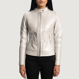 Comfortable Custom Made <b>Leather</b> <b>Jacket</b> For Women's <b>Long</b> Sleeves Breathable Winter <b>Jacket</b> For Online Sale - Product Image 2