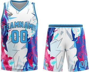 ชุดบาสเก็ตบอลสำหรับผู้ชายชุดเสื้อบาสเก็ตบอลแต่งชื่อทีมของคุณเอง - Product Image 3