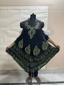 ชุดเดรสยาวผ้าเรยอนลายบาติกสไตล์ลำลองสำหรับฤดูร้อน - Product Image 5