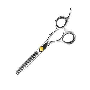 Ciseaux amincissants vis en or 5.5 "ciseaux à cheveux vis en or pour ciseaux amincissants de beauté avec repose-doigt fixe - Product Image 3