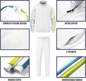 ชุดวิ่งออกกำลังกายแบบกำหนดเองชุดออกกำลังกายวิ่งออกกำลังกายแบบซิปมีฮู้ดสำหรับผู้ชายชุดวิ่งออกกำลังกายวิ่งออกกำลังกายแบบกำหนดเองได้ - Product Image 4