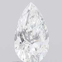 Diamant en vrac de 1,17 carat, forme poire, couleur CVD D, clarté VVS2, IGI, pour bijoux personnalisés, bagues de fiançailles