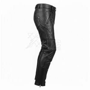 Vêtements de moto en cuir de haute qualité pour hommes, pantalon respirant et flexible avec des caractéristiques de sécurité, utilisation durable en toutes saisons - Product Image 6