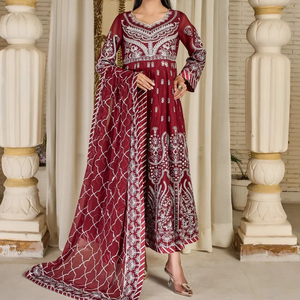 2025 New Designer Unstitched Formal Party <b>Dress</b> for Women Top Selling Regular Length Salwar Kameez Indian & Pakistani Clothing - Product Image 1