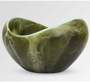 Bol à salade en résine colorée tendance, dernier design, vaisselle écologique faite à la main, décoration de la maison, articles ménagers, Europe - Product Image 3