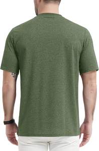 เสื้อยืดสำหรับผู้ชายเสื้อ2025ขนาดใหญ่พิเศษสำหรับผู้ชายเสื้อยืดสีเขียวสั่งทำโลโก้แบรนด์ของคุณ - Product Image 5