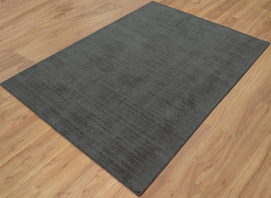 Tappeto Gabbeh in Lana Grigio Antracite Tessuto a Mano, <span class=keywords><strong>Texture</strong></span> Minimalista, 9x12, per Soggiorno, Camera da Letto, Arredamento Casa - Product Image 3