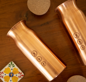 ขวดน้ำพื้นค้อนสำหรับบ้านทำจากทองแดงบริสุทธิ์ - Product Image 2