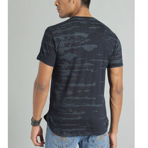 เสื้อยืดคอกลมสำหรับผู้ชายผ้าคอตตอนแบบแห้งเร็วสำหรับใส่ในสตรีทพร้อมโลโก้ตามสั่งลายพื้น100% - Product Image 4