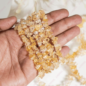 Best Selling Natural Citrine Irregular Shape Gemstone Chip <b>Bracelet</b> <b>Healing</b> Crystals for Meditation Jewelry Fashion At Best Rate - Product Image 2