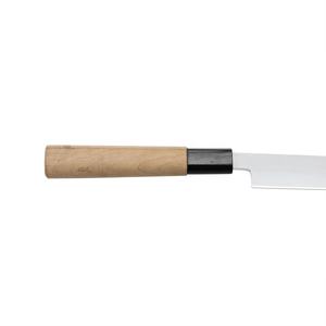 Venta al por mayor personalizado calidad superior OEM ODM servicio estilo japonés de acero inoxidable cocina Chef cuchillo con mango de madera - Product Image 5