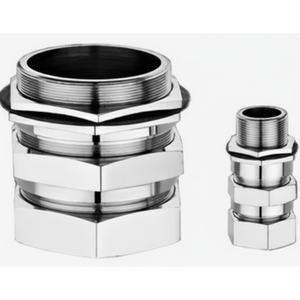 Presse-câble à double compression antidéflagrant et ignifuge IIC IP66 en laiton M25 pour zone dangereuse Ex d AEFP série IIC - Product Image 1