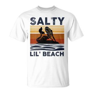 Salty Lil' Beach Mermaid Tank Top T-Shirt Style vintage Design graphique Unisexe Taille adulte - Product Image 1