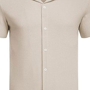 2025 Wholesale Summer Beach Wear <b>Shorts</b> & Set Custom Men <b>Short</b> <b>Sleeve</b> <b>Button</b> <b>up</b> <b>Shirt</b> %100 Cotton Men <b>Shorts</b> Set - Product Image 3