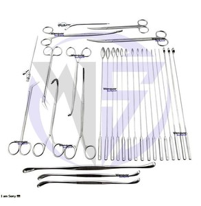 Ensemble chirurgical de cholécystectomie de base Wenquar de 29 pièces, instruments de chirurgie générale en acier inoxydable de haute qualité, kit d'outils médicaux - Product Image 2