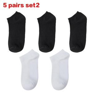 Soft Top Comfortable Women Summer Breathable Anti-Bacterial Quick Dry Socks Solid Color Unisex Ankle White Black Daily Use Logo - Product Image 3
