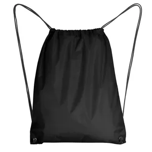 Sacche sportive personalizzate Socrates con coulisse in poliestere per gadget promozionali - Product Image 1