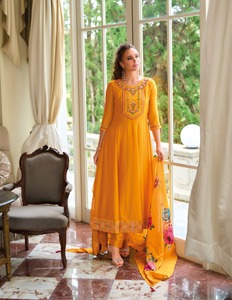 ANARKALI VESTIDO DE ESTILO BORDADO TRABAJO A MANO VICHITRA SEDA Readymade Pant Style Trajes Indian <span class=keywords><strong>Pakistani</strong></span> <span class=keywords><strong>Material</strong></span> de algodón Mayorista