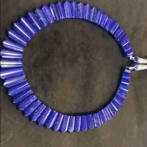 Collar de pera de agua dulce y piedras preciosas de lapislázuli de alta calidad, regalo de fiesta Unisex, collar de estilo superior hecho a mano - Product Image 1