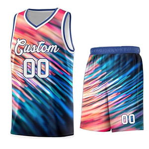 Ensemble d'uniformes de basket-ball pour hommes en polyester BSCI de haute qualité dernière conception vêtements de sport respirants grande taille pour garçons - Product Image 1