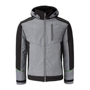 2025 nouveau Design Softshell veste chaude en gros veste en toile imperméable avec col montant Logo avant - Product Image 1