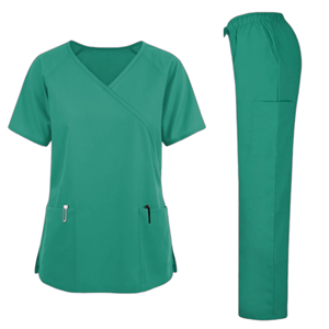 Combinaison de gommage uniforme médical de couleur différente avec col élastique tenue d'infirmière vêtements de travail de jogging ensembles d'uniformes d'infirmière de PK - Product Image 4