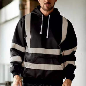 <b>Clothing</b> Manufacturers Custom Logo Reflective Hoodie Safety Shirt Hoodies Long Sleeve Reflective - Product Image 5