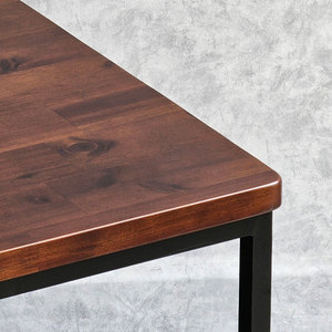 Table basse rectangulaire de style industriel 100x50cm en bois de manguier avec pieds en fer pour un style campagnard - TT68265 - Product Image 5