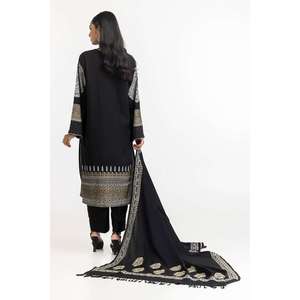 ชุดสูทผู้หญิงสีดำ 3 ชิ้น ลายพิมพ์เคลือบเงา สำหรับฤดูร้อน สไตล์สาวออฟฟิศ - Product Image 5