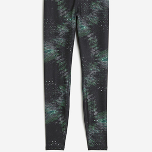 <b>Women</b> Full Length Denim Woven <b>Leggings</b> Breathable Quick Dry Yoga Fitness Tights Elastic Waist Activewear Wholesale Stock - Product Image 3