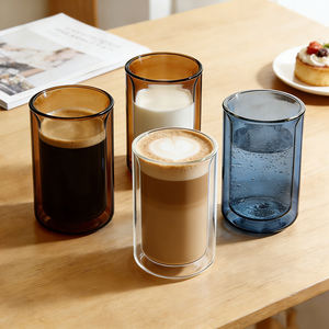 Tazza in Vetro Borosilicato a Doppio Strato per Caffè e <span class=keywords><strong>Acqua</strong></span>, Logo Personalizzabile, Moderna e Trasparente, Ideale per Omaggi - Product Image 5