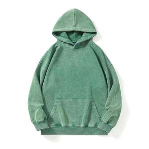 Conjuntos de Sudadera con Capucha y Pantalones Cortos Deportivos de Invierno para Hombre, Estilo Vintage Desgastado con Lavado Ácido, Personalizados con Logotipo OEM y ODM - Product Image 4