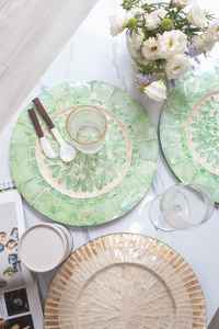 Wholesale Eco-Friendly <b>Placemats</b> Table Mat Slate <b>Placemat</b> Mother of Pearl Shell <b>Placemats</b> with <b>Beads</b> - Product Image 3