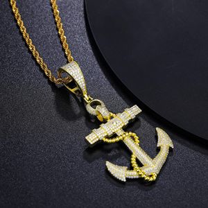 S925 Micro Moissanite Ancla Colgante - Product Image 4