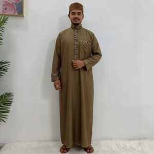 Vêtements islamiques pour hommes Thobe musulman arabe Thobe en gros Jubba pour hommes Vêtements islamiques pour hommes Thobe - Product Image 4