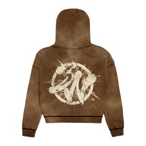 Sudaderas con capucha rosas personalizadas con diseño de logotipo estampado Puff ropa de calle cálida de invierno para mujeres logotipo personalizado posición frontal - Product Image 3
