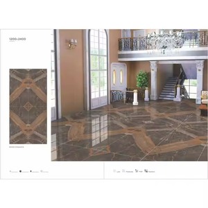 Marque Onyx Calacatta Blanc 1200x2400mm Dalle De Porcelaine 120x240cm Grands Carreaux De Sol Vitrés Conception Populaire - Product Image 3