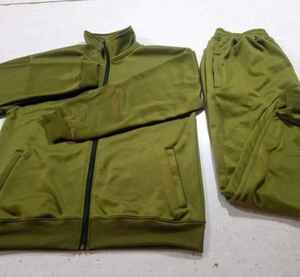 Ropa Deportiva de entrenamiento personalizada para hombre, chándal de dos piezas con cremallera en blanco, para correr - Product Image 4